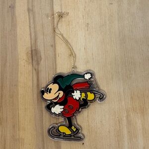 Disney Mickey Mouse Vintage Ice Skating Ornament